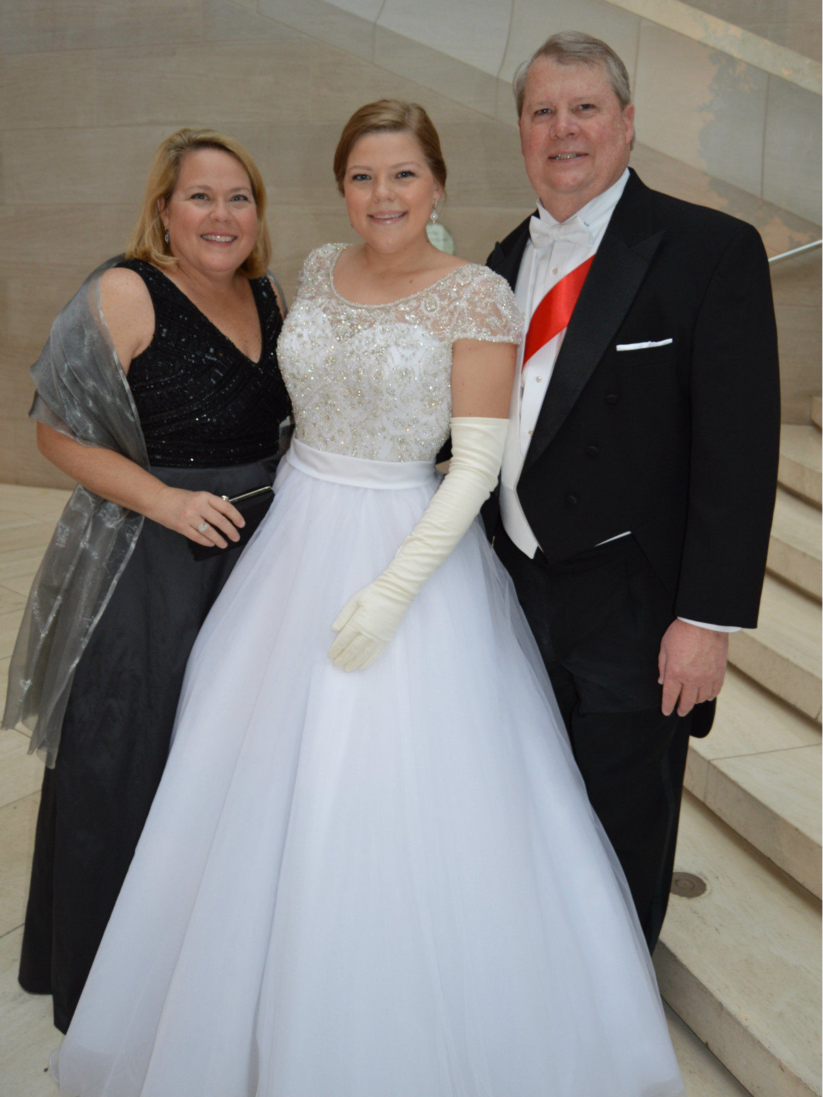 Madeline, Margaret and Fred Hamm