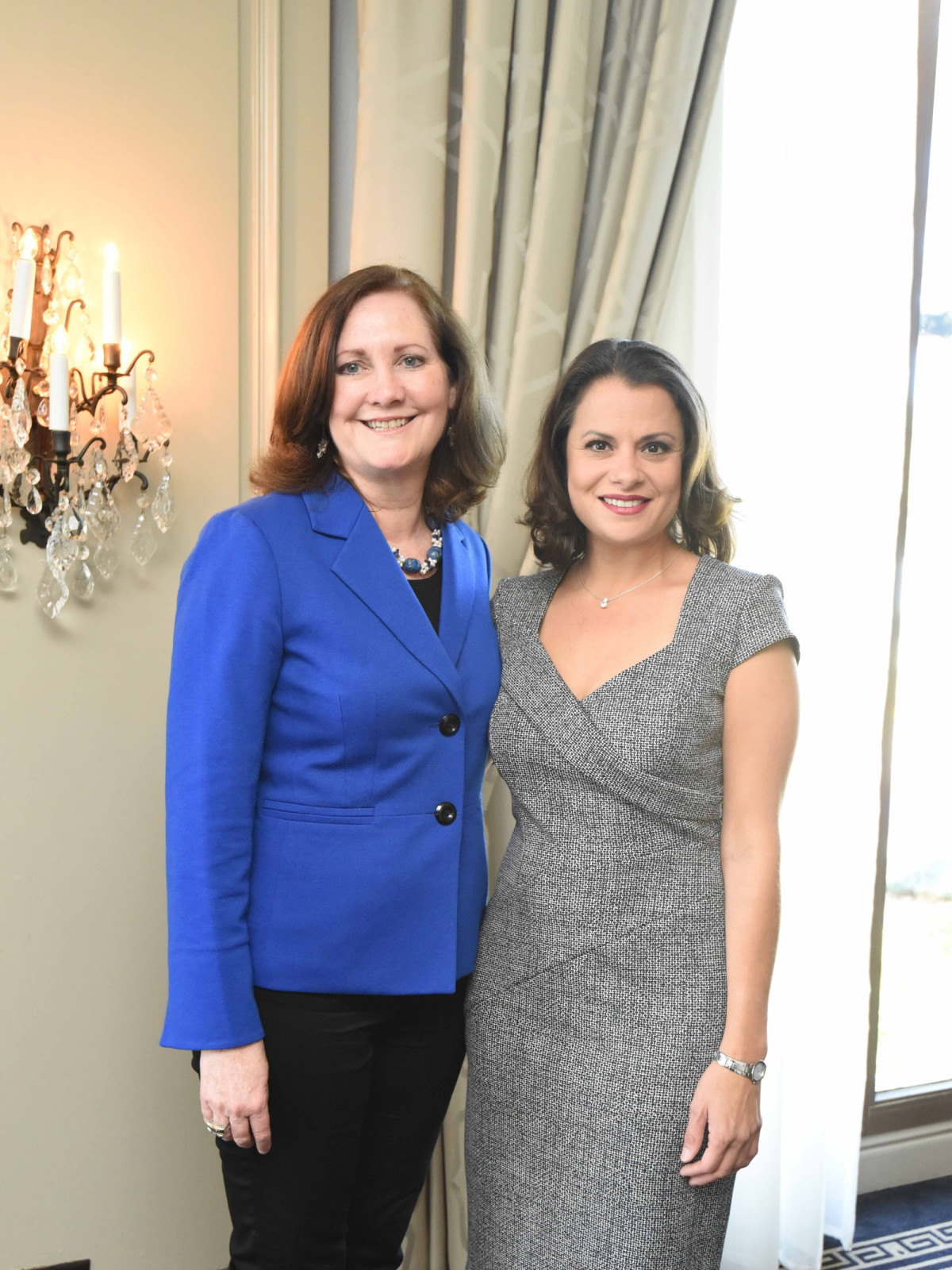 El Centro luncheon, Feb. 2016, Diane Englet, Marcie Mir