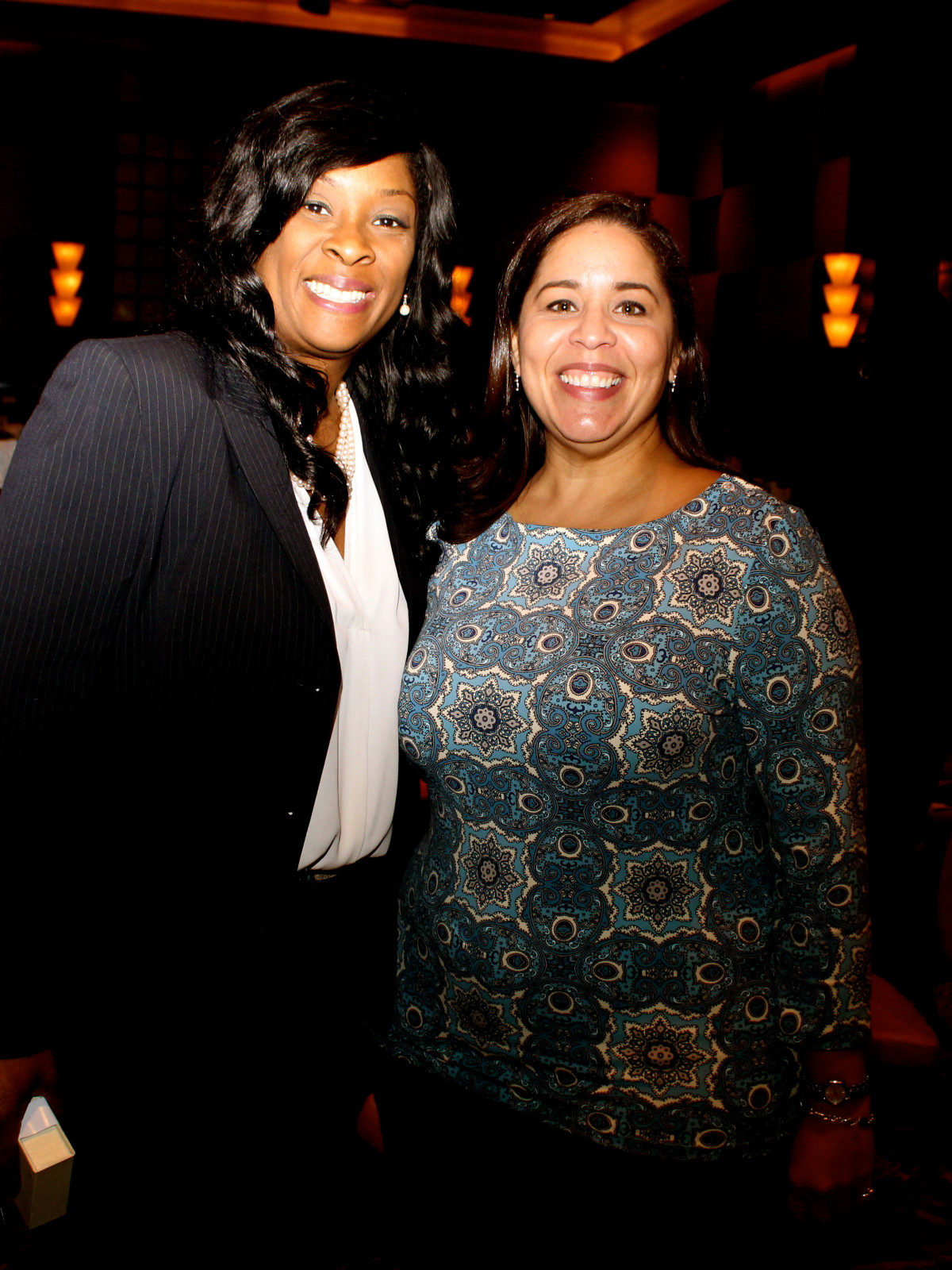 Neighborhood Centers luncheon, Feb. 2016, Yolanda Green, Grace Olivares
