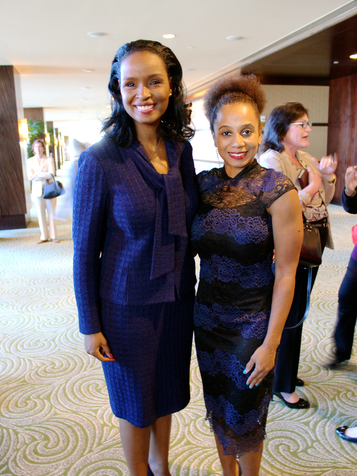 Neighborhood Centers luncheon, Feb. 2016, Winell Herron, Anita Bates