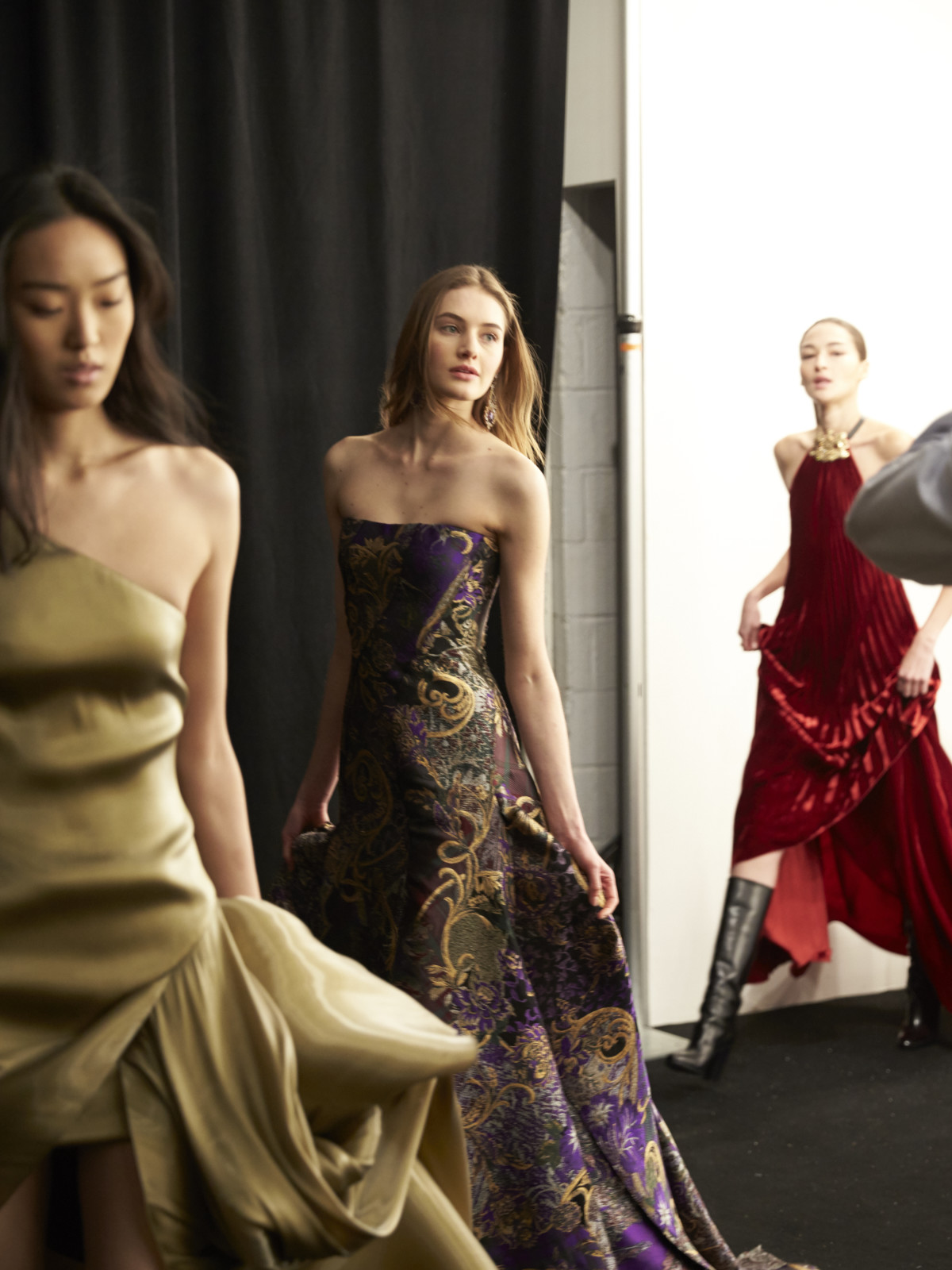 Ralph Lauren fall 2016 collection backstage gowns