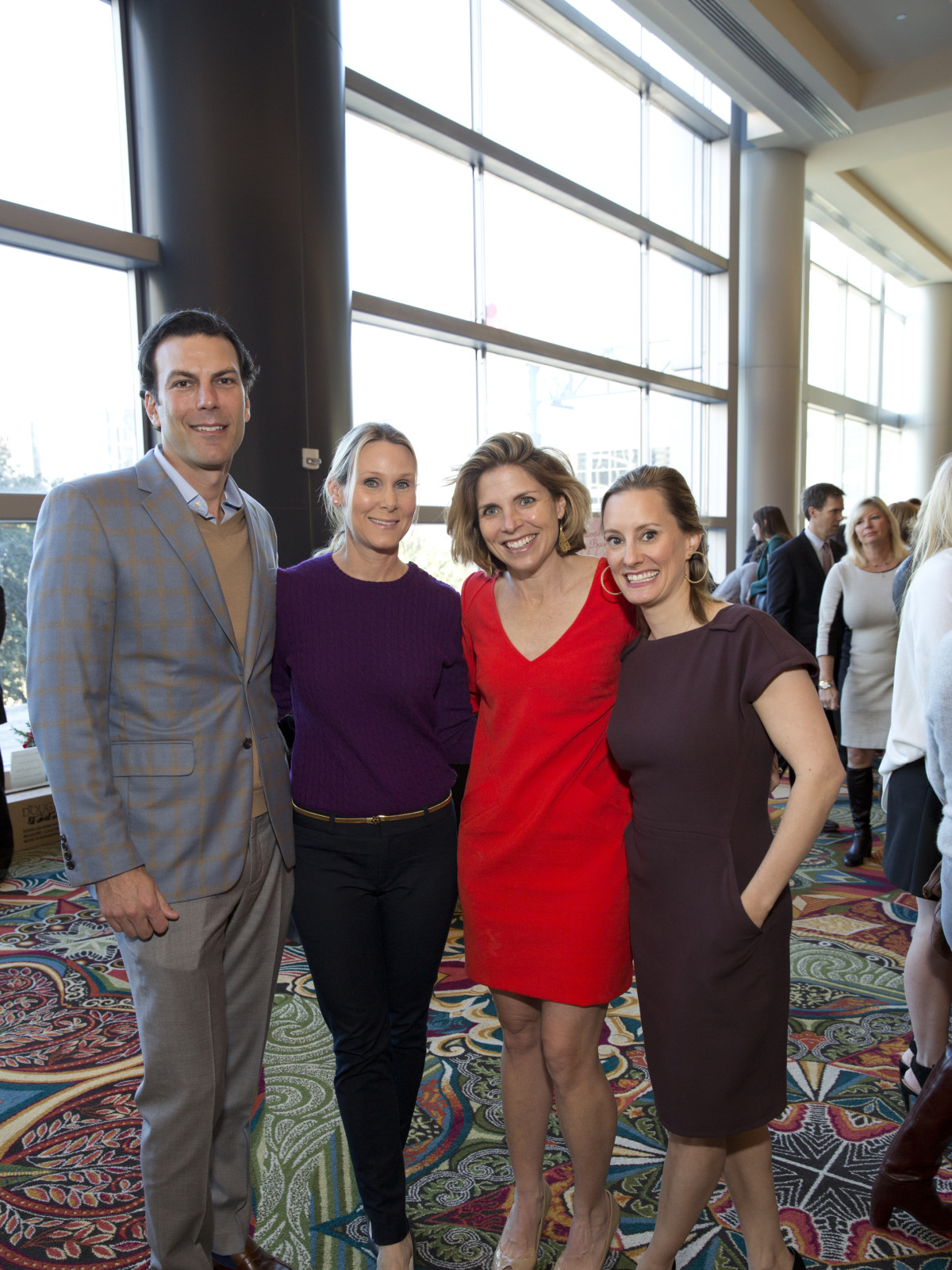 Bo's Place Luncheon, Feb. 2016, Kent Chenevert, Debbie Chenevert, Winifred Riser, Allison Stasney