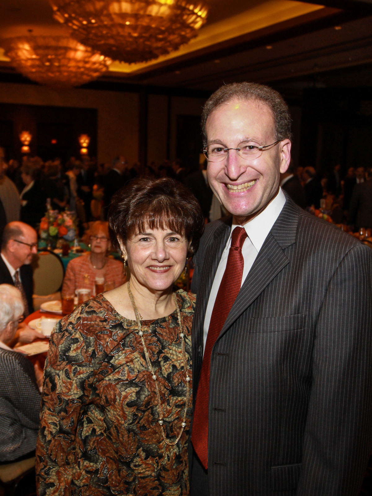 News, Shelby, Holocaust museum luncheon, Nov. 2015, GF_228 Lynn Gordon, Dr. Hy Penn.