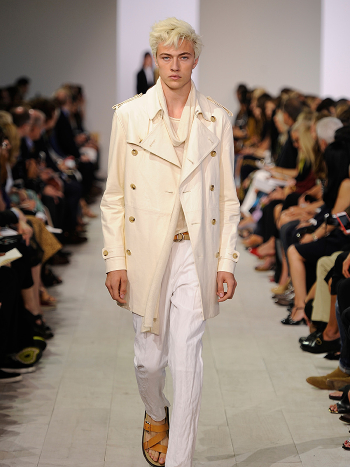 Lucky Blue runway model at Michael Kors show
