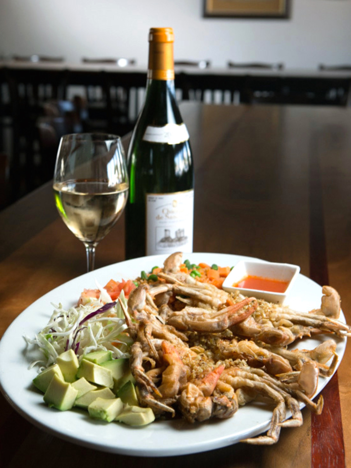 Houston, soft shell crab dishes, June 2017, Picos