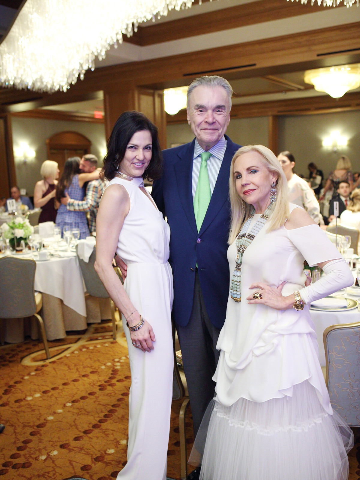 Jessica Rossman, Gordon Bethune, Carolyn Farb at Great Age Movement fundraiser