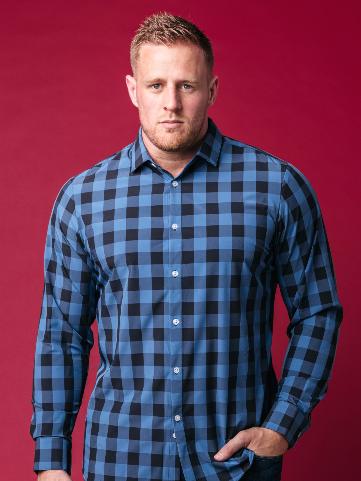 Houston, J.J. Watt debuts clothing with Mizzen and Main, July 2017