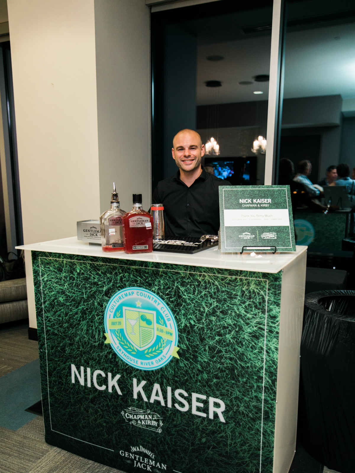 Bartender Nick Kaiser at CultureMap Country Club Social
