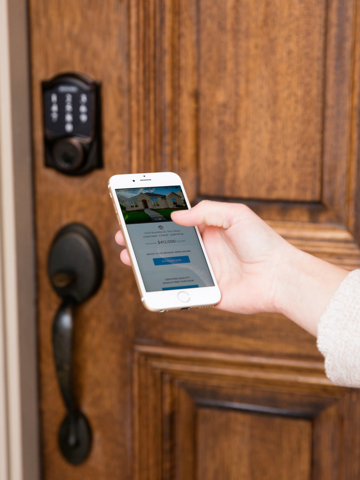 Opendoor app unlocking door