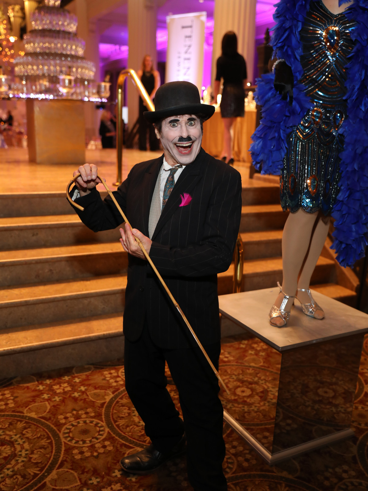 Houston, March of Dimes Signature Chefs, November 2017, Charlie Chaplin impersonator