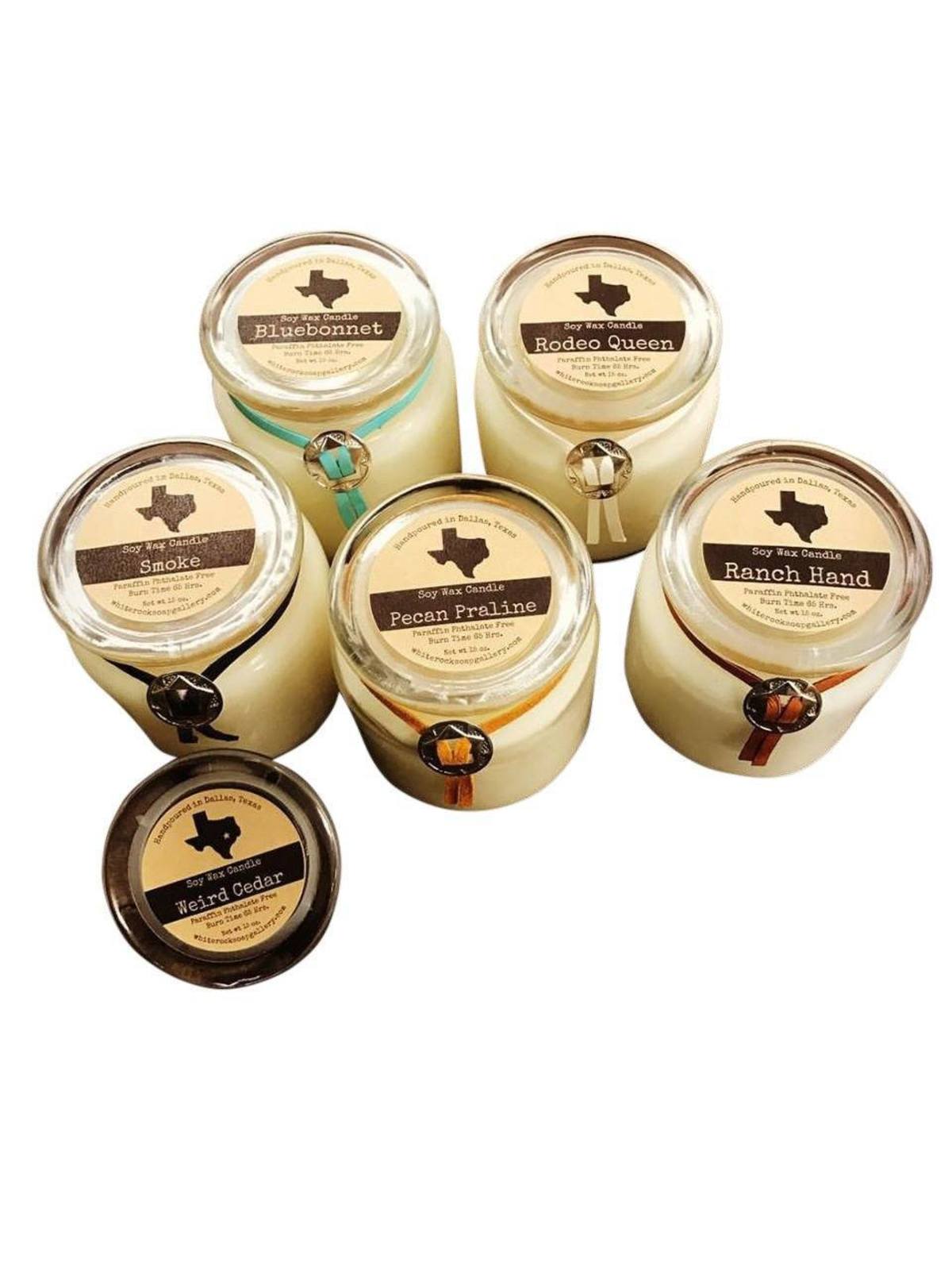Texas candles, White Rock Soap Gallery, Holiday Pop-up 2017