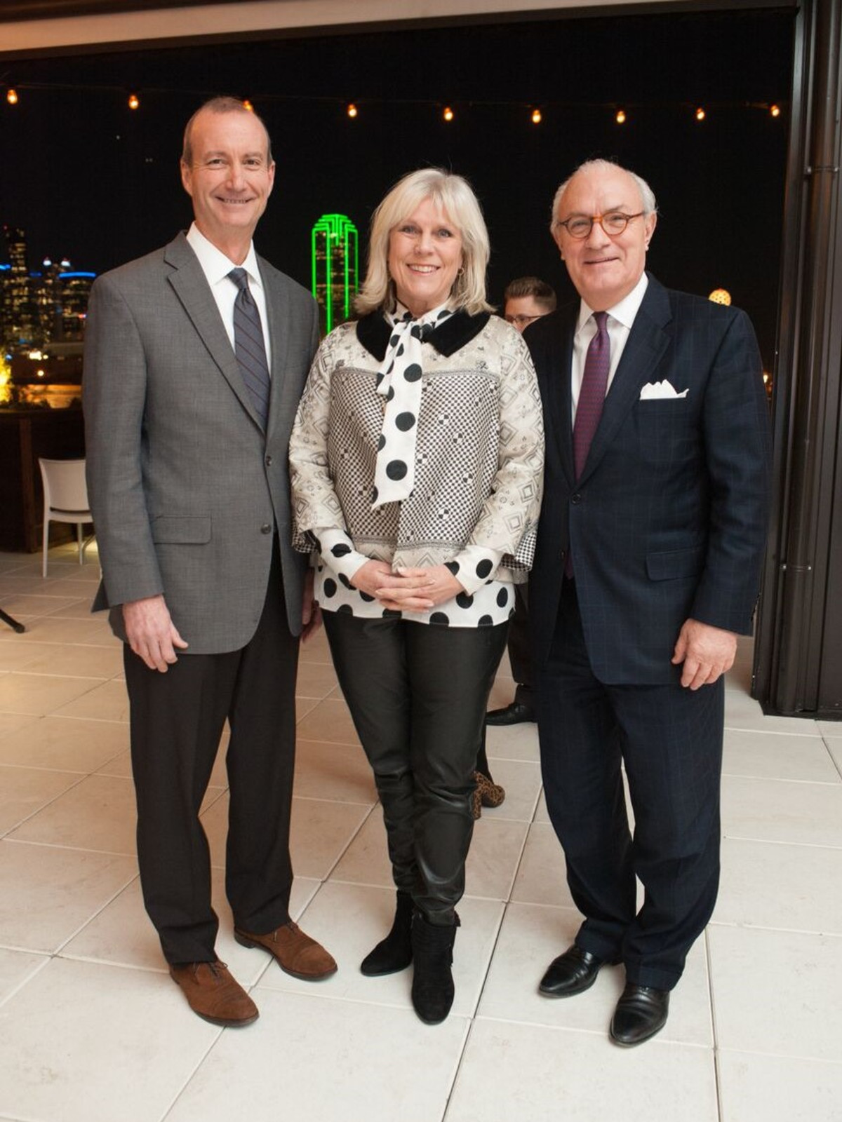Mike Meredith, Paige Flink, Bob White, Partners Card 2018