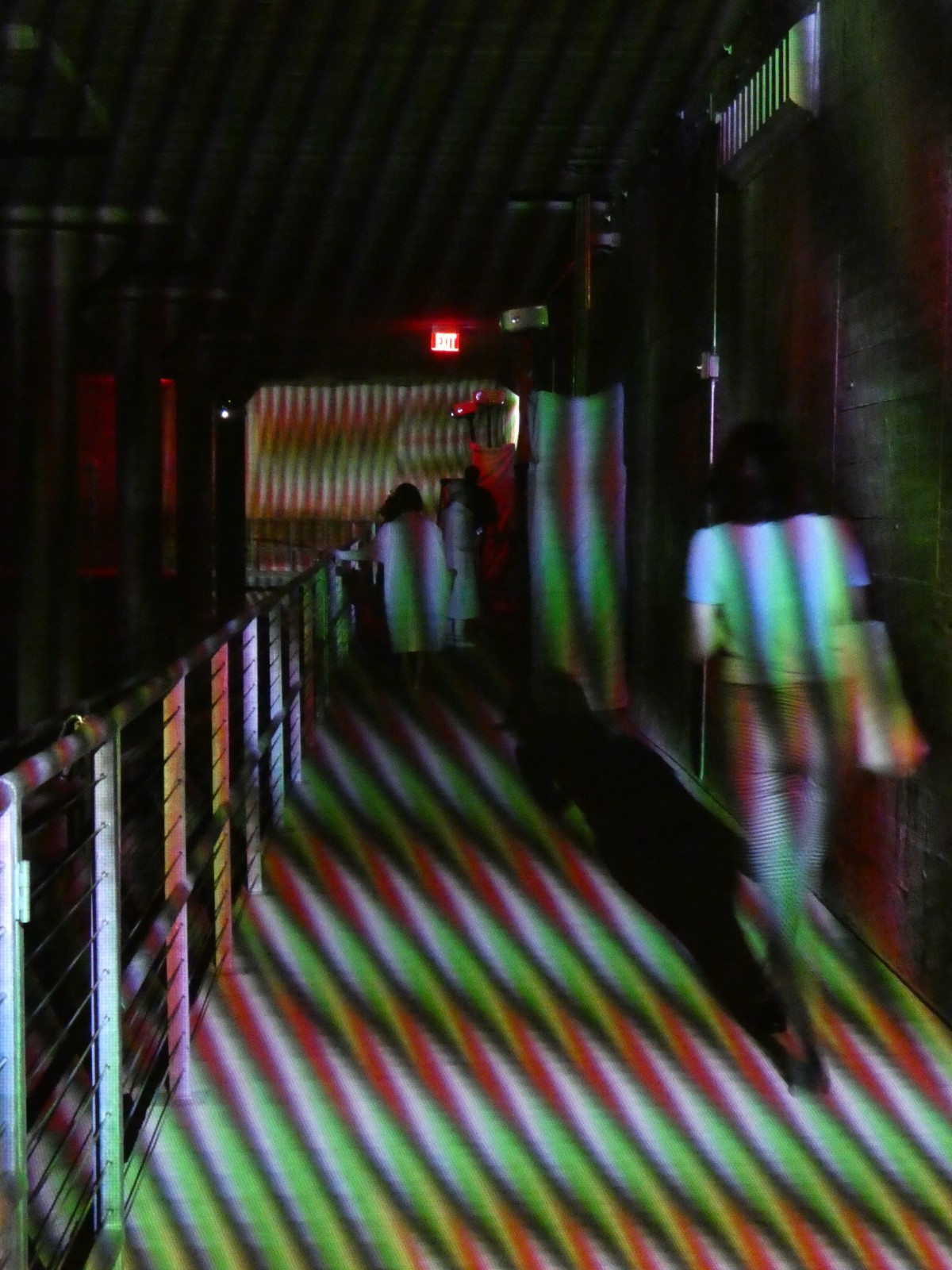 Carlos Cruz-Diez at the Cistern: Spatial Chromointerference/walkway