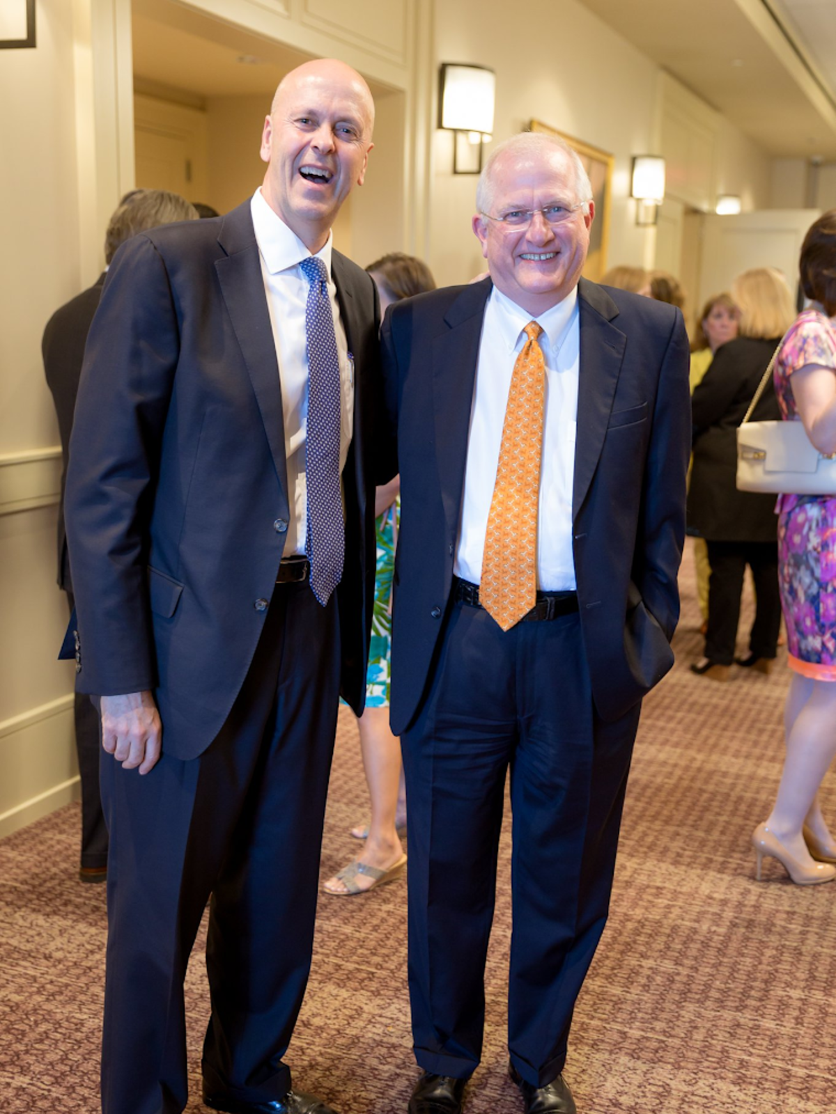 The Center luncheon Center board member David Baldwin and Tom Simms