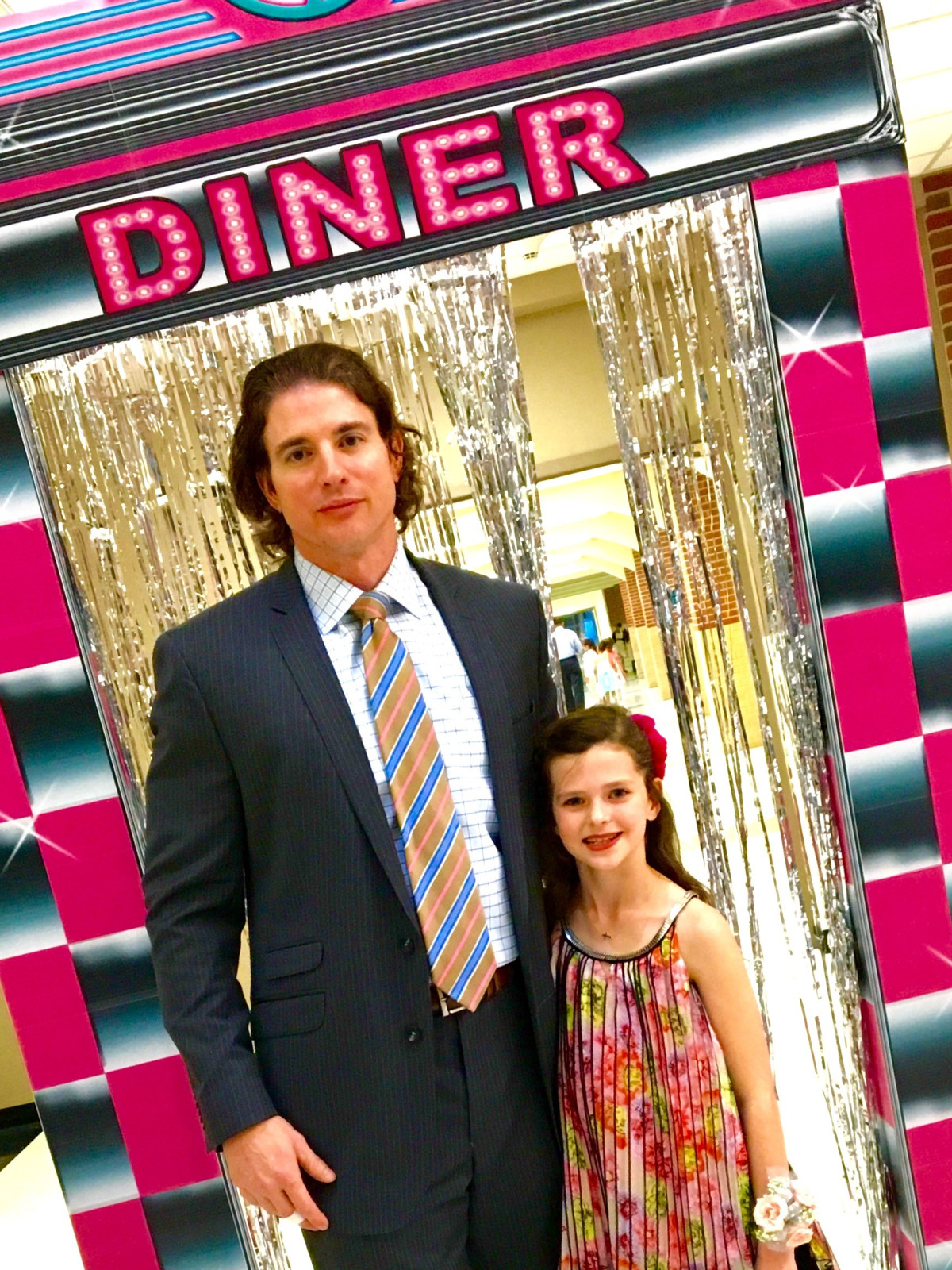 Chris McDowell and daughter at dance
