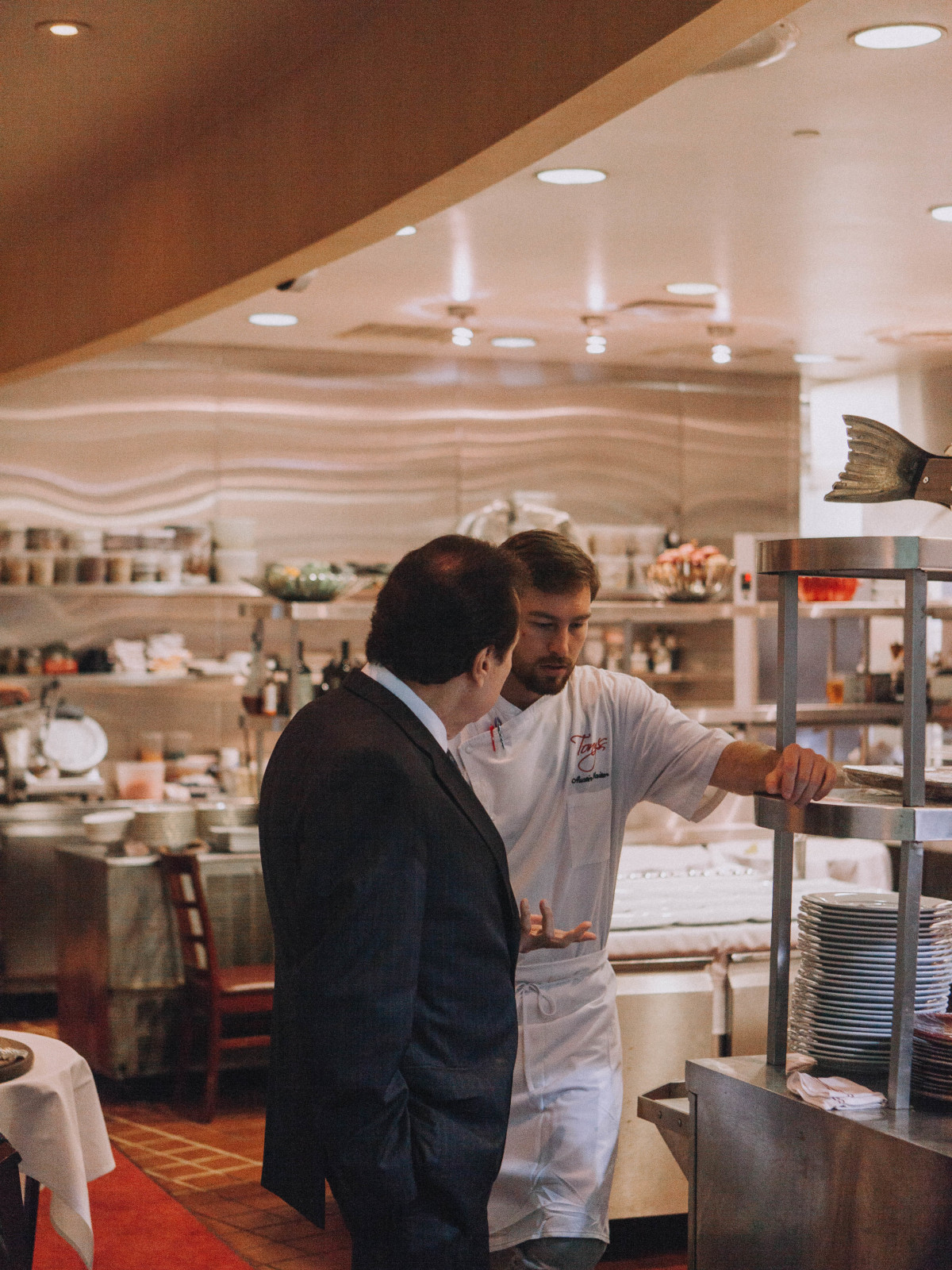 Tony Vallone and Chef Austin Waiter