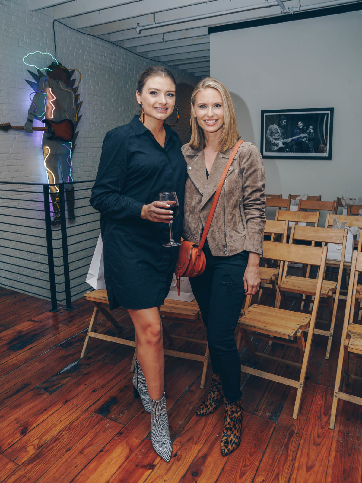 Bumble Understated Leather The Kindness Campaign VIP Event at Antone's Upstairs Paige Casey Lauren Petrowski