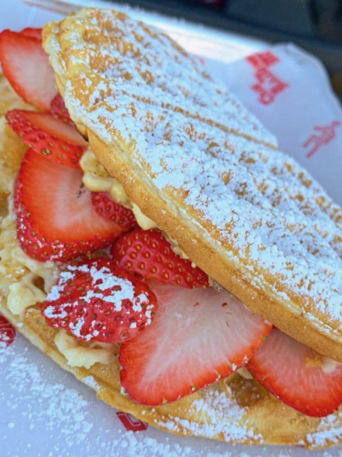 The Waffle Bus Heights strawberry waffle