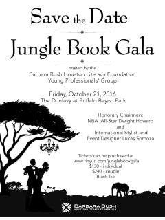 The Barbara Bush Houston Literacy Foundation presents Jungle Book Gala