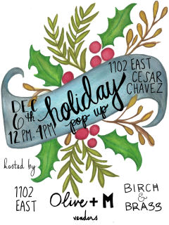Olive + M presents Holiday Pop Up Shop
