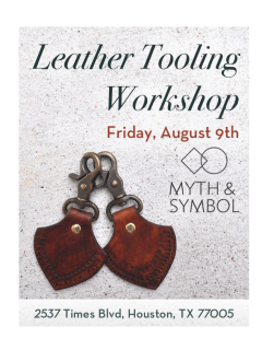 Myth & Symbol Workshop: Leather Tooling