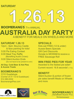 Austin Photo Set: Events_AustraliaDay_Boomerangs_Jan2013