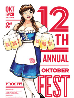 flyer for 12th annual Oktoberfest at NXNW