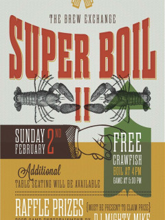 poster for the Super Boil II at the Brew Exchange