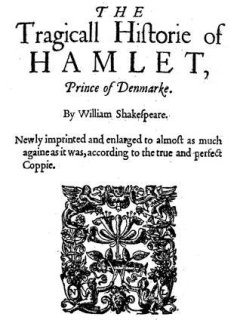 original cover of William Shakespeare's Hamlet