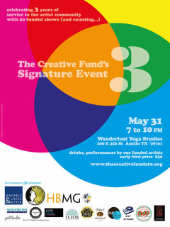poster for the Creative Fund's signature event 3