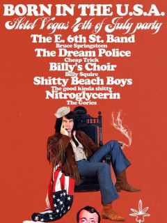 poster for Hotel Vegas Born in the USA show fourth of july 2014