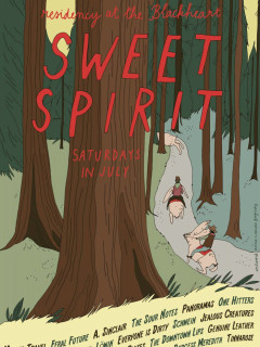poster for Sweet Spirit Residency at The Blackheart