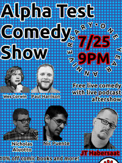 Alpha Test Comedy SHow one year later