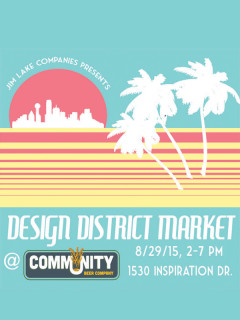 Design District Market at Community Beer Company