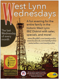 poster West Lynn Wednesdays IBIZ district