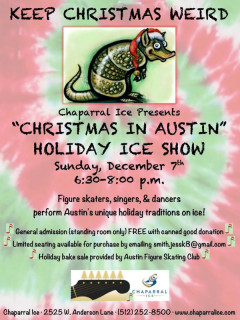 Chaparral Ice - Christmas in Austin Poster - December 2014