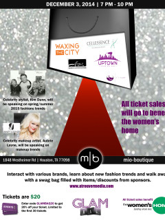 "GlamBag Holiday Edition" benefiting The Women's Home