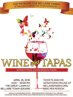 Patrons for Bellaire Parks' Seventh Annual Wine and Tapas Gala