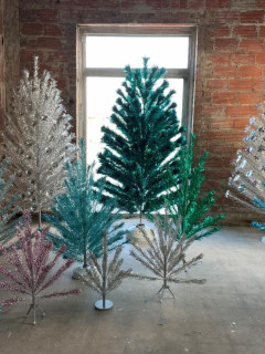 "Space Age Christmas Trees": The Exhibit opening day