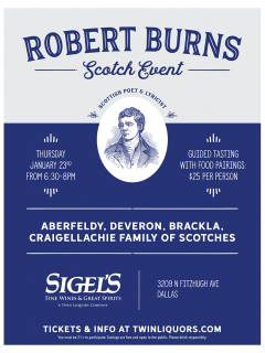 Robert Burns Scotch Event