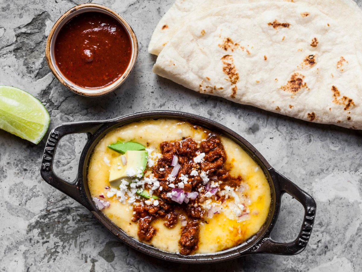 Pappasito's chorizo queso