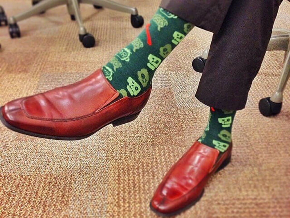 Zombie socks from Foot Cardigan