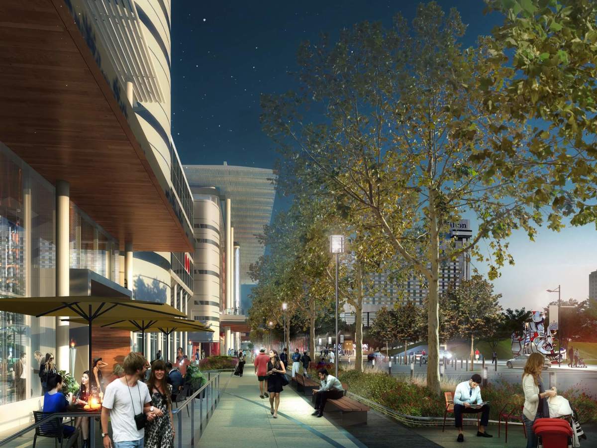 Avenida Houston sidewalk rendering