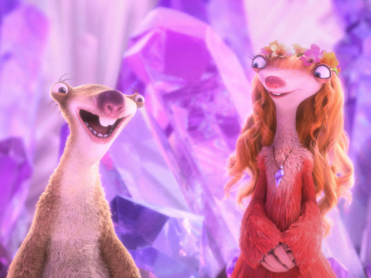 Sid and Brooke in Ice Age: Collision Course