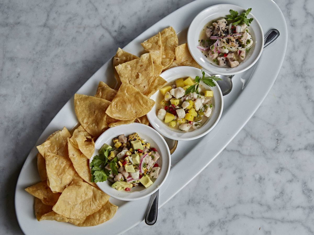 Isla restaurant bar Austin ceviche trio