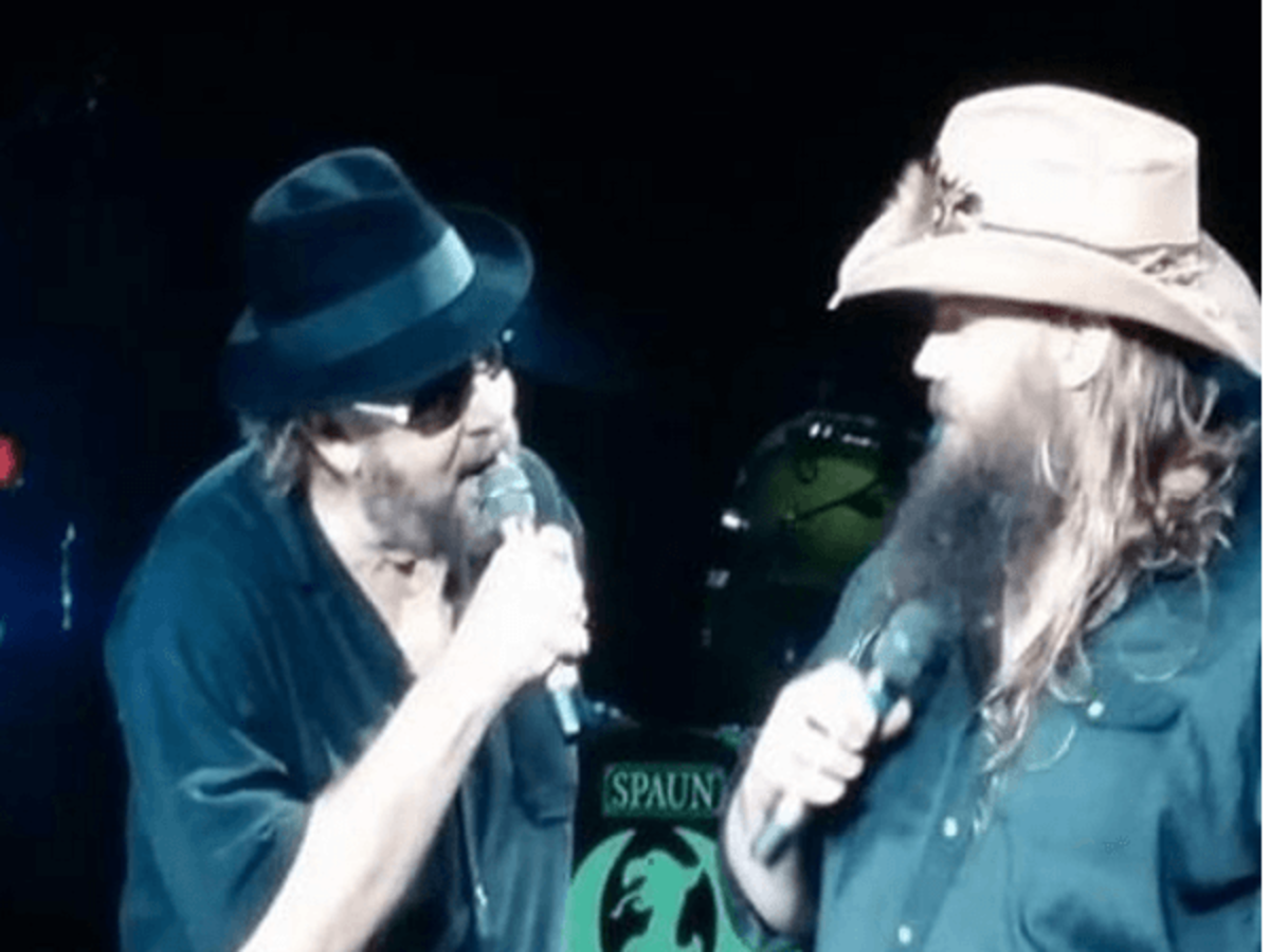 Hank Williams Jr., Chris Stapleton, Aug. 2016, The Woodlands