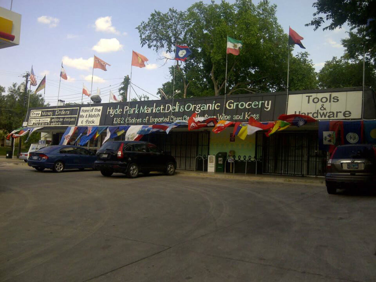 Hyde Park Market flag store