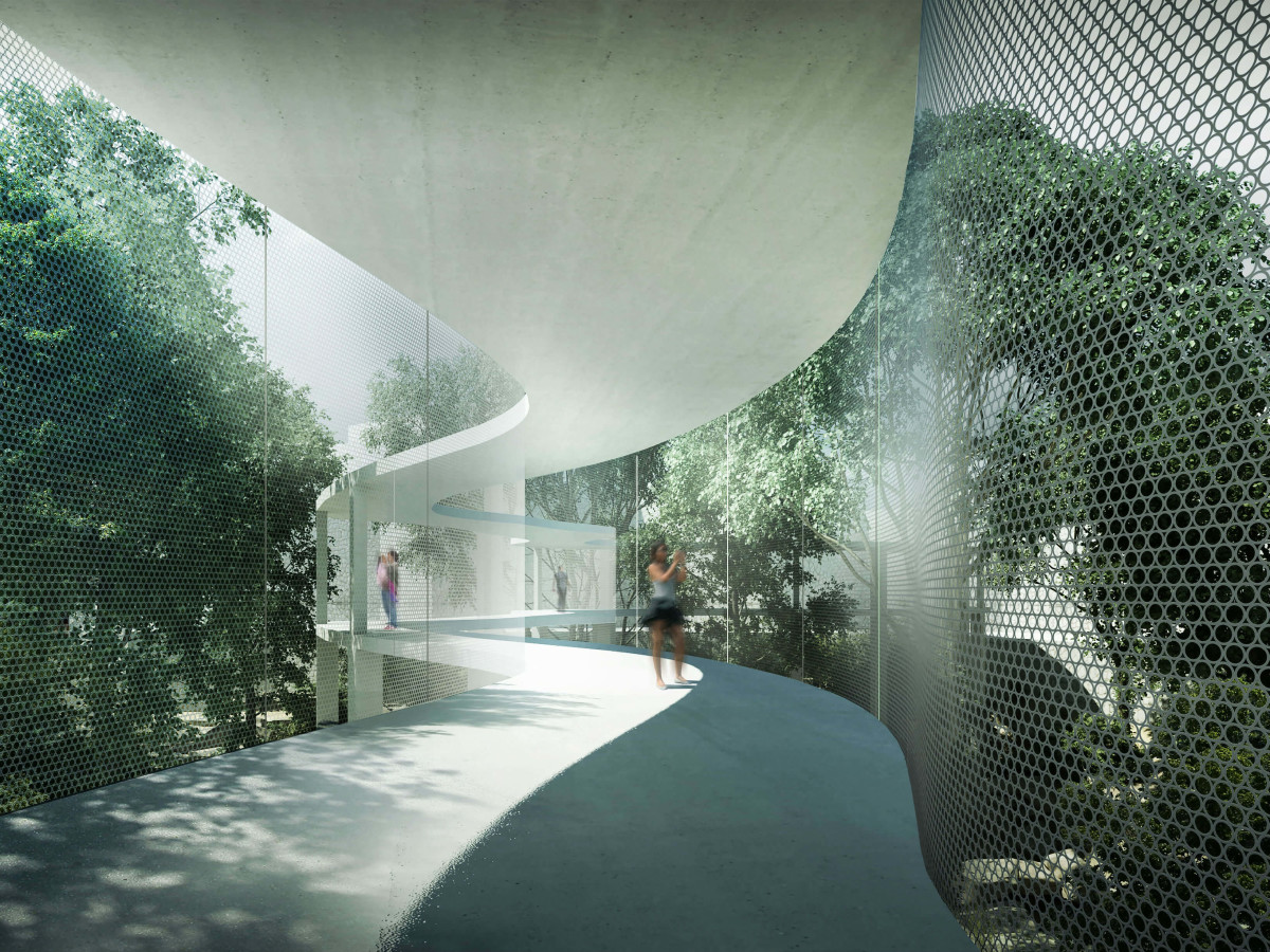 Fairmont Austin hotel Austin Convention Center Canopy Walk rendering