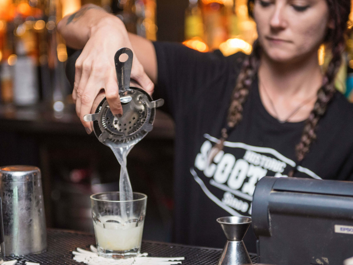 The Scoot Inn venue bar East Austin renovations 2016 bartender