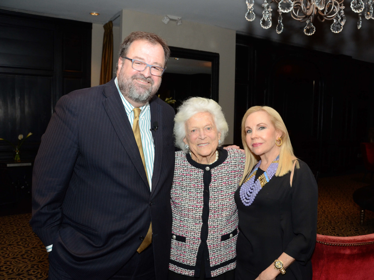 Houston, Children at Risk Accolades luncheon, Nov. 2016, Dr. Bob Sanborn, Barbara Bush, Carolyn Farb